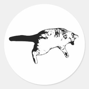 Inked Playfulness in Compact Form Classic Round Sticker