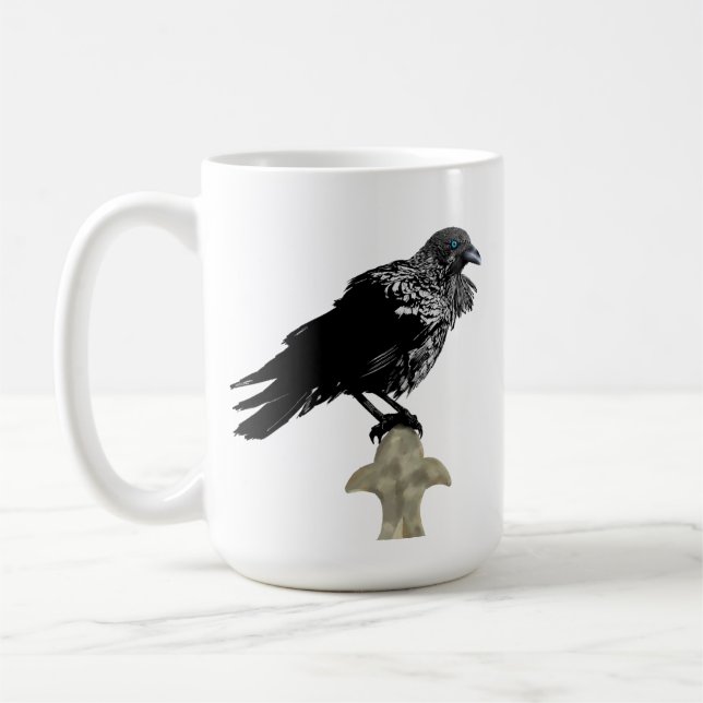Inked Raven Coffee Mug (Left)