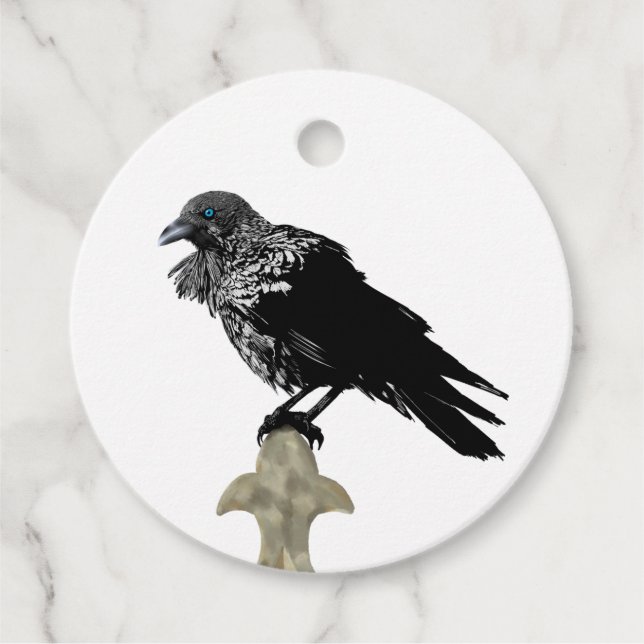 Inked Raven Favour Tags (Front)