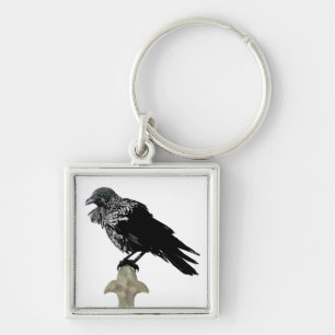Inked Raven Key Ring