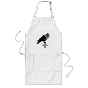 Inked Raven Long Apron