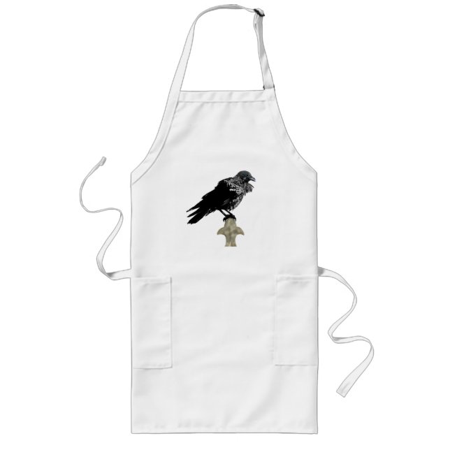 Inked Raven Long Apron (Front)