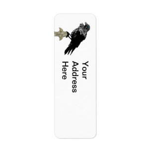 Inked Raven Return Address Label