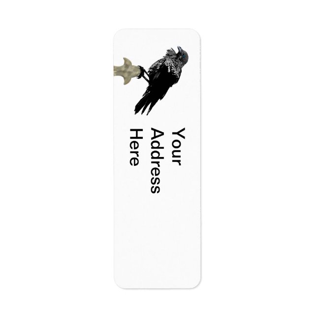 Inked Raven Return Address Label (Front)