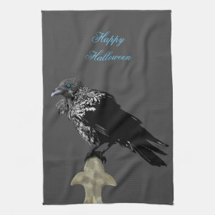 Inked Raven Tea Towel