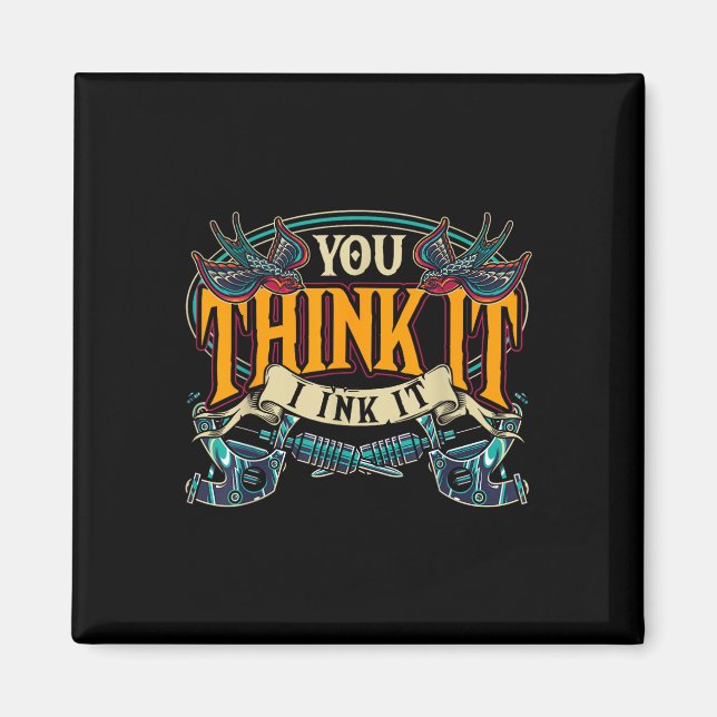 Inked Tattooer Tattoo Master Tatted Ink Artist Gif Magnet (Front)