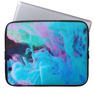 inks in waterabstract, acrylic, art, artistic, bac laptop sleeve
