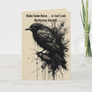 Inkstorm Crow Silence Before the Caw Card