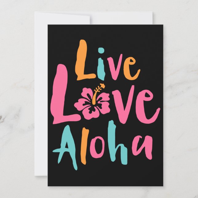 Inktastic Live Love Aloha 2 Women's Hawaii T-Shirt (Front)