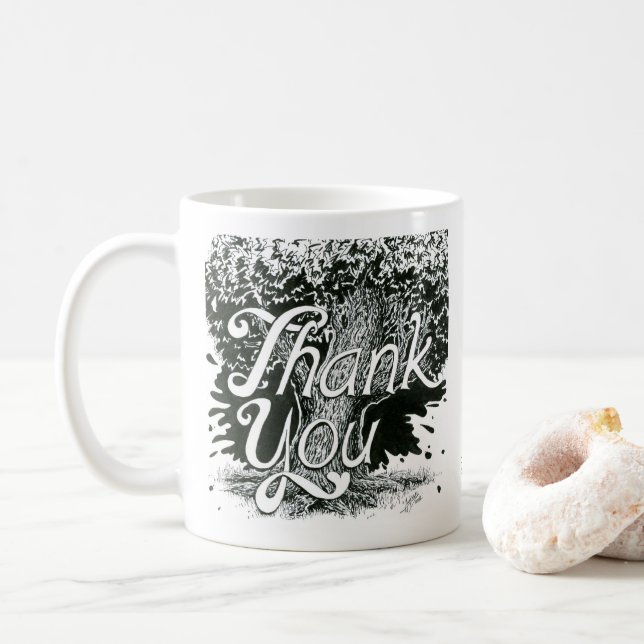 Inktober 2018 Completed - Thank You Coffee Mug (With Donut)