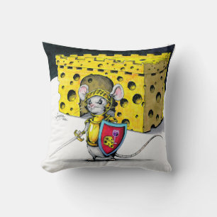 Inktober 2018 Day 13 - Guarding the Cheese Castle Cushion