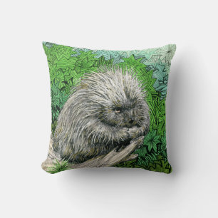 Inktober 2018 Day 25 - Mellow Porcupine Cushion