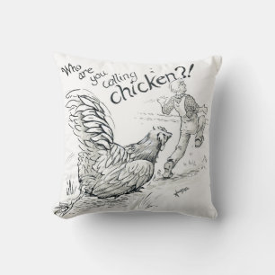 Inktober 2018 Day 5 - Chicken Chase Cushion