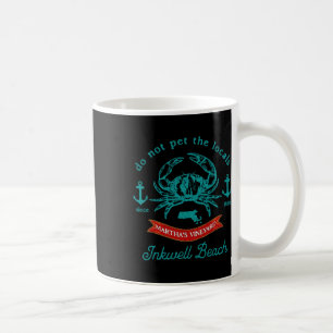 Inkwell Beach Marthas Vineyard Crab Vacation Souve Coffee Mug