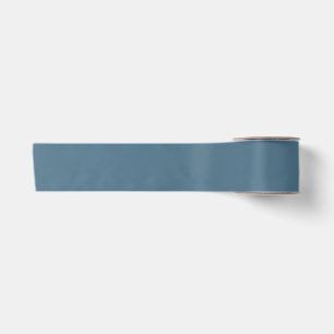 Inky Blue Solid Colour Satin Ribbon