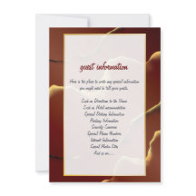 Inky Earthtone Red Abstract Amazing Fab Wedding