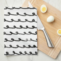 Inky Loops Chic Hand Drawn Lines Black & White