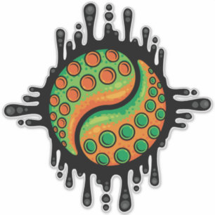 Inky Octopus Tentacle Yin Yang Symbol