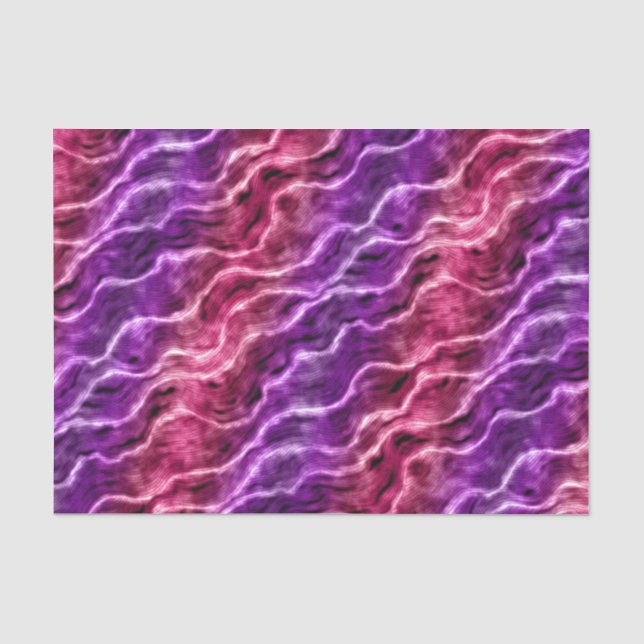 inky waves - gradient pinks : tissue paper (Front)