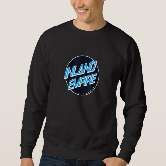 Inland Empire California - Ca Skate Design Navy Wh Sweatshirt (Front)