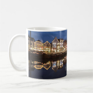 Inland Port at Night, Husum, Germany Coffee Mug
