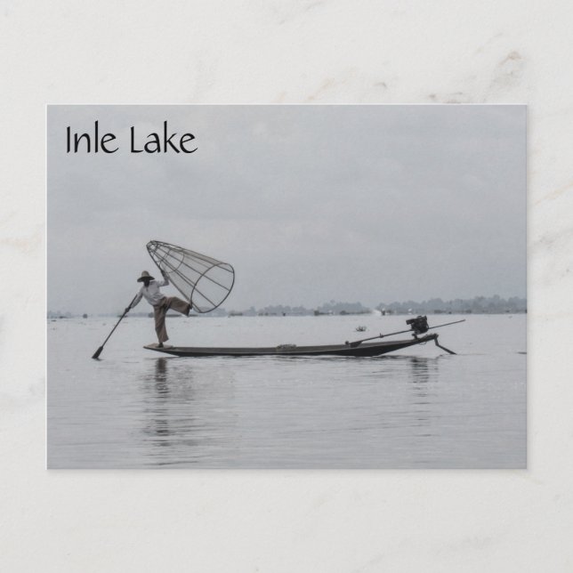 inle lake fishing postcard (Front)