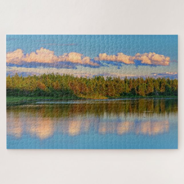 Inlet at Sunset | New Brunswick, Canada Jigsaw Puzzle (Horizontal)