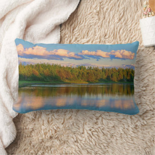 Inlet at Sunset New Brunswick, Canada Lumbar Cushion