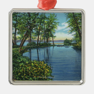 Inlet Entrance View Metal Tree Decoration