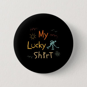 Inline-hockey Skating Skater Hockey Vintage Roller 6 Cm Round Badge