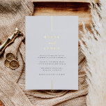 Inline | Modern Minimal Wedding<br><div class="desc">A beautiful minimalist typography based wedding invitation with stunning gold foil,  featuring your names in classic lettering,  joined with modern handwritten script accent lettering. Personalise with your wedding details beneath. Our Ash colorway makes a classic statement with soft black and gold foil lettering on a white background.</div>