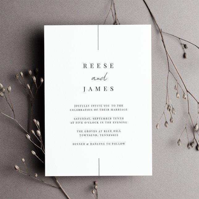 Inline | Modern Minimal Wedding Invitation (Creator Uploaded)