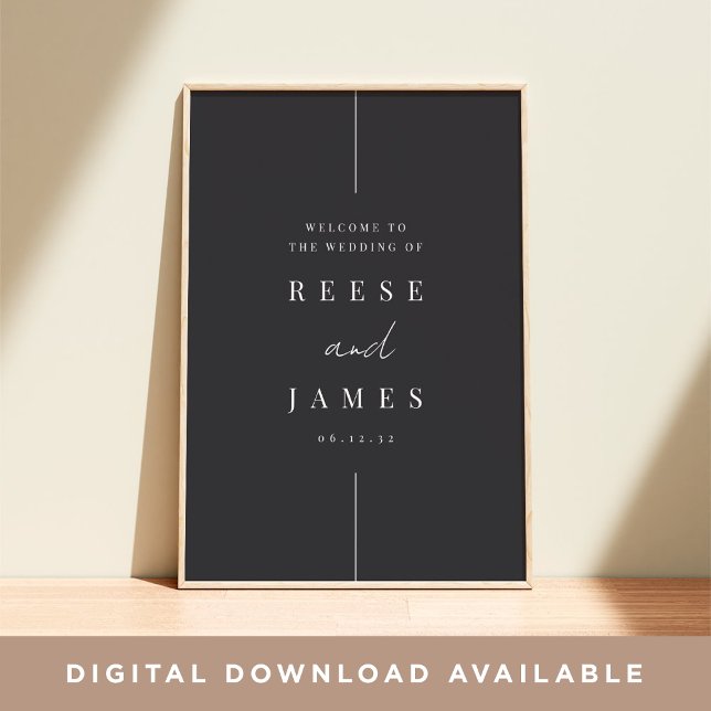 Inline | Modern Minimal Wedding Welcome Sign (Creator Uploaded)