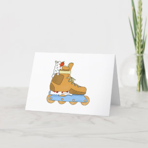 Inline Roller Blade Birthday Cake  Thank You Card