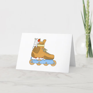 Inline Roller Blade Birthday Cake  Thank You Card