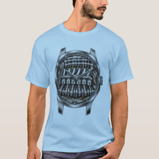 Inline Six Skeleton Engine Watch T-Shirt