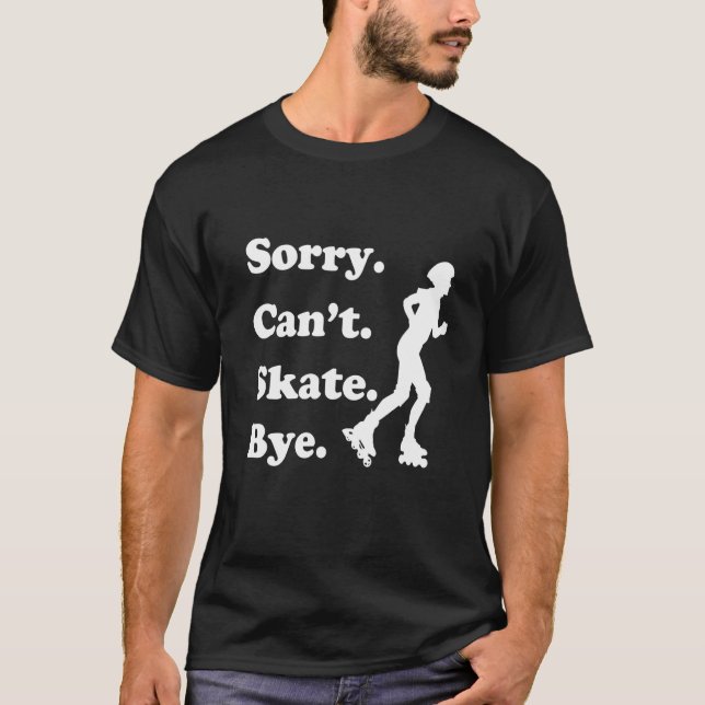 Inline Skate Rollerskating Roller Eighties Outfit  T-Shirt (Front)