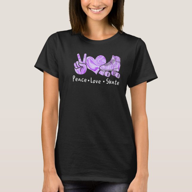 Inline Skate Skates 80s Rollerskating Roller Eight T-Shirt (Front)
