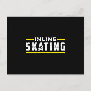 Inline Skating Skates Skating Inliner Funny Gift Postcard