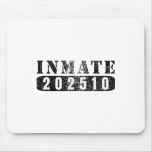 Inmate 202510 Funny Lazy Halloween Prisoner Costum Mouse Pad