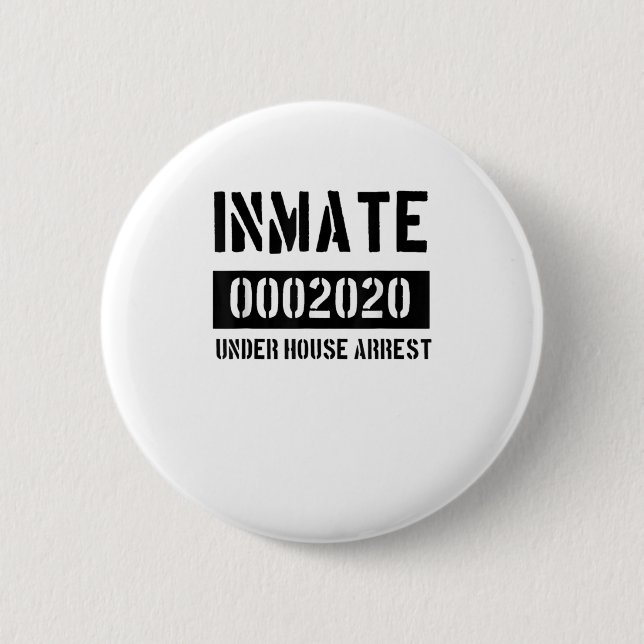 Inmate Prisoner Halloween 2020 Jail Cos 6 Cm Round Badge (Front)