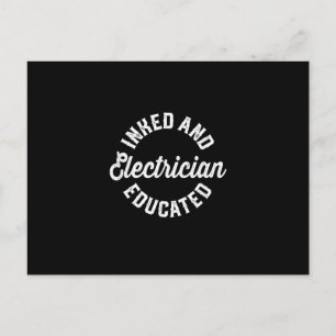 Inmed And Electrician Educated Gift Postcard