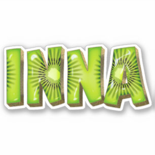 Inna Name Kiwi Design Sticker
