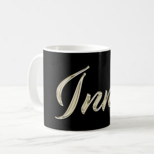 Inna white Handwriting Tasse Kaffeetasse Coffee Mug