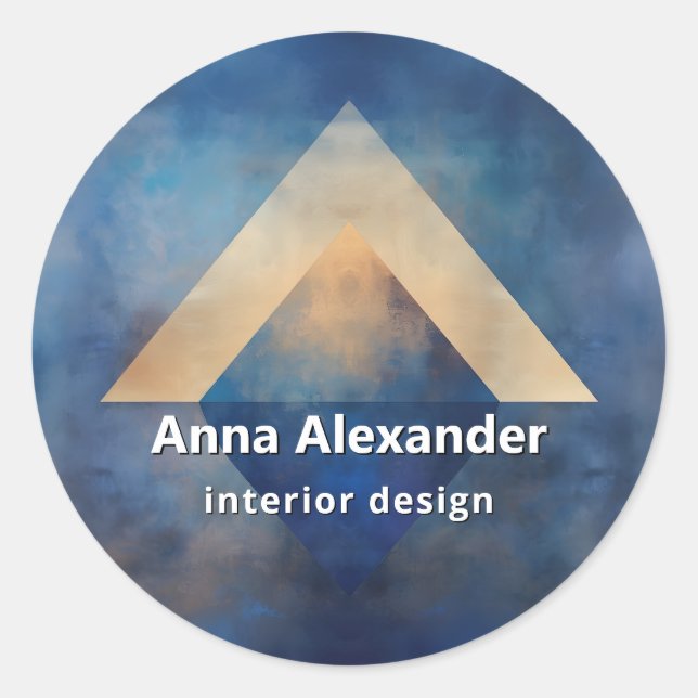 Inner Alignment | Minimal Design Classic Round Sticker (Front)
