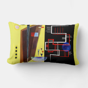 Inner Alliance painting by Wassily Kandinsky Lumbar Cushion