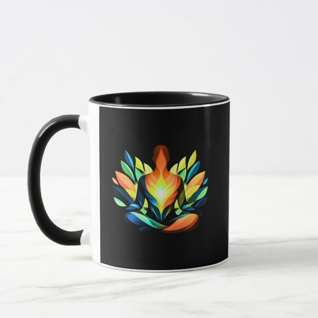 Inner Balance Silhouette | Modern Mindful Mug (Left)