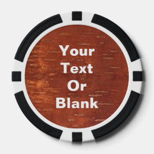 Inner Birch Bark Poker Chips