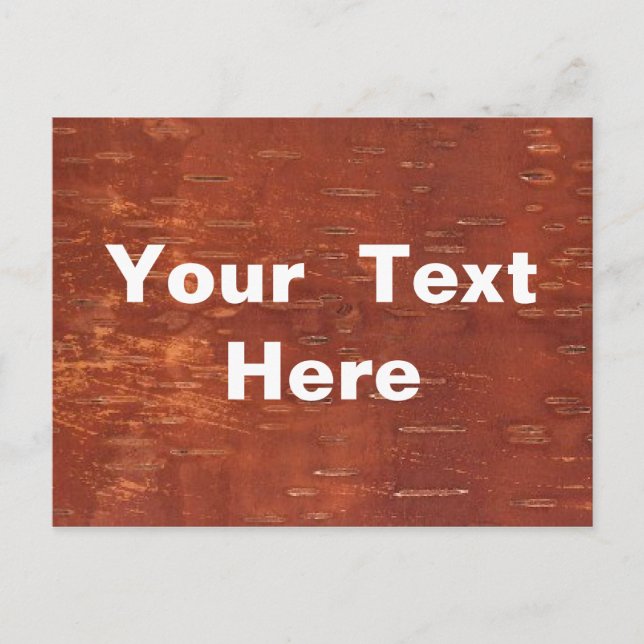 Inner Birch Bark Postcard (Front)