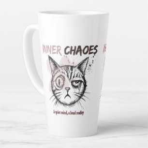 Inner Chaos - Artistic Cat Illustration Coffee Mug